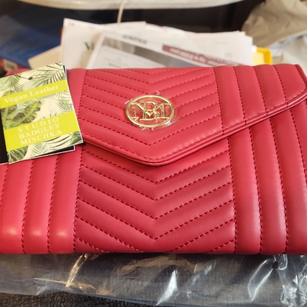 Red Quilted Women's Bag